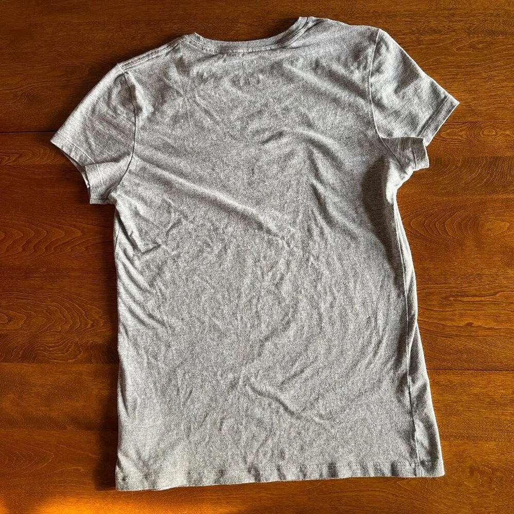 The North Face gray and orange logo tee S - Picture 6 of 7